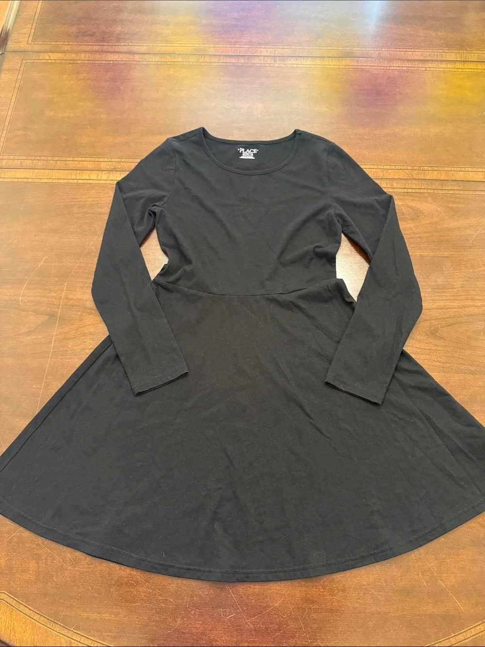 The Children's Place Black Long-Sleeve Fit & Flare Dress